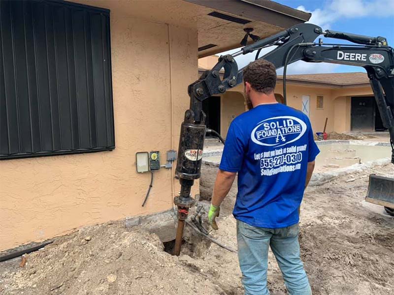 Concrete slab foundation repair in savannah, ga