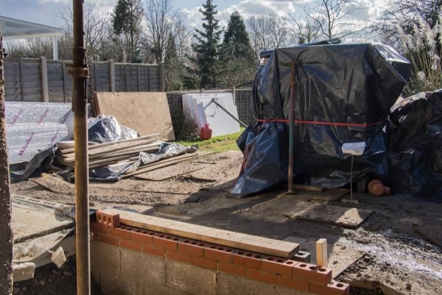House leveling — foundation repair jobsite in savannah, ga | solid foundation repair of savannah