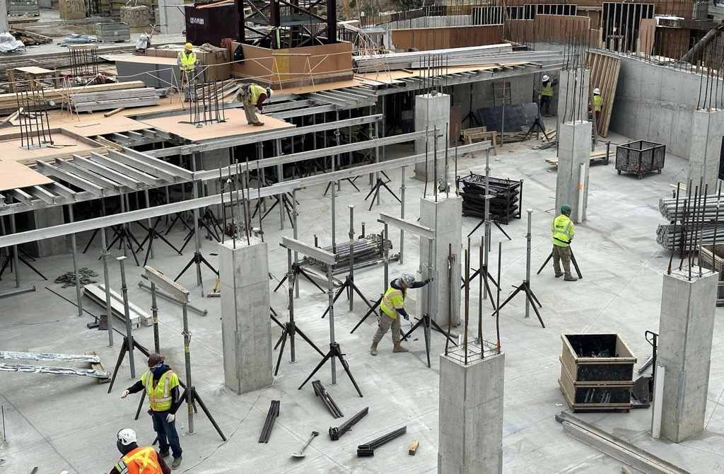 Slab pier installation