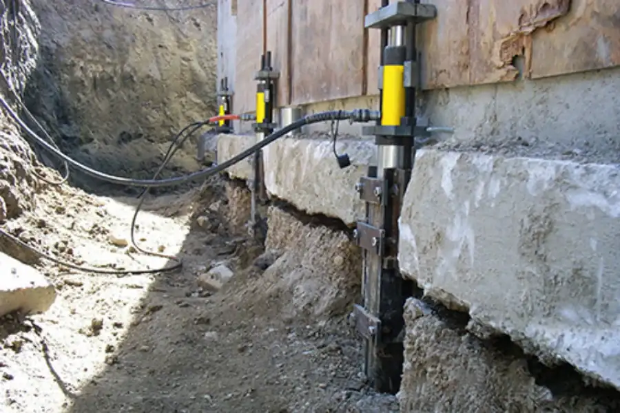 Injection pier installation in savannah, ga